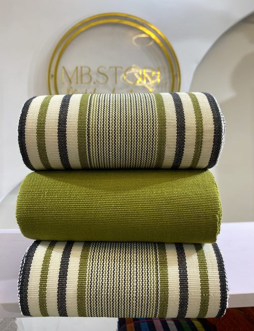 Tissu MB.STORE kaki rayé